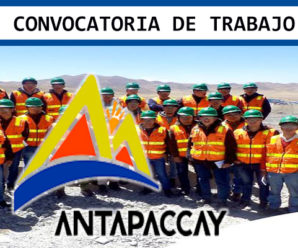 Vacantes para trabajar en Compañía Minera Antapaccay 13 Puestos Disponibles URGENTE