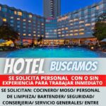 HOTEL internacional busca personal con o sin experiencia para trabajo inmediato