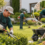 Jardineros cuidando un jardín exuberante (1).png