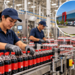 Línea de embotellado y empleo industrial (1)