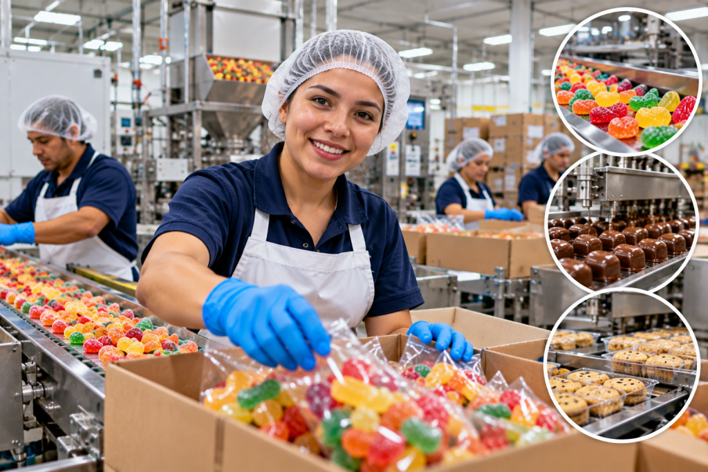 Trabajos en fábricas de dulces y alimentos conoce las vacantes