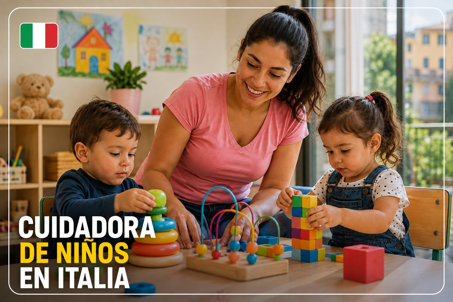 Trabajo de cuidadora de niños en Italia