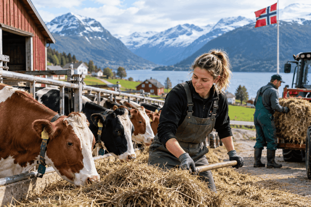 Granjas en Noruega ofrecen nuevas oportunidades de Trabajo