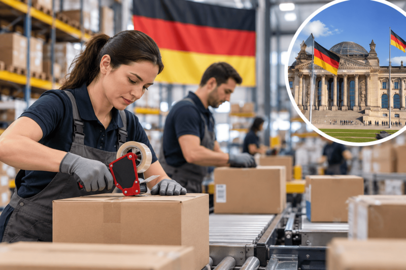 Empaquetado de productos en Alemania consulta ofertas, salarios y requisitos